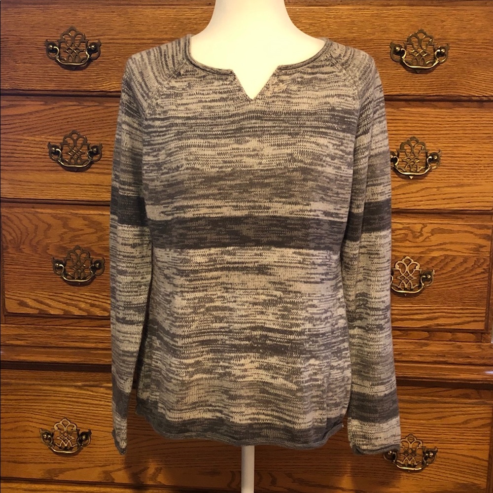 Eddie Bauer Women’s Medium Long Sleeve Cotton Sweater Gray